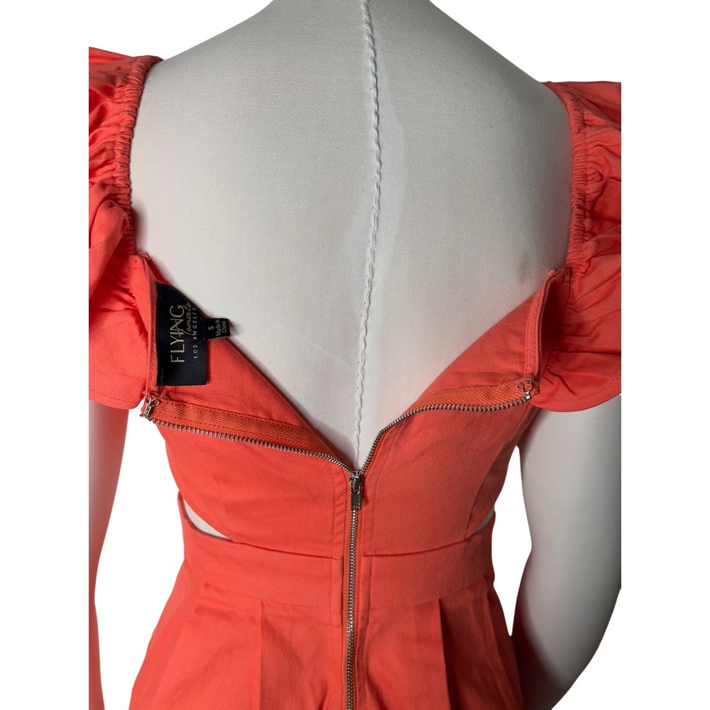 Flying Tomato Orange Ruffle Cut-Out Romper IP7584DG Small Summer Festival - Picture 8 of 16
